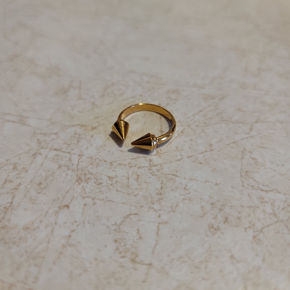 Vita Fede Point Stud Ring Rose Gold Size 3.75 Pre-owned